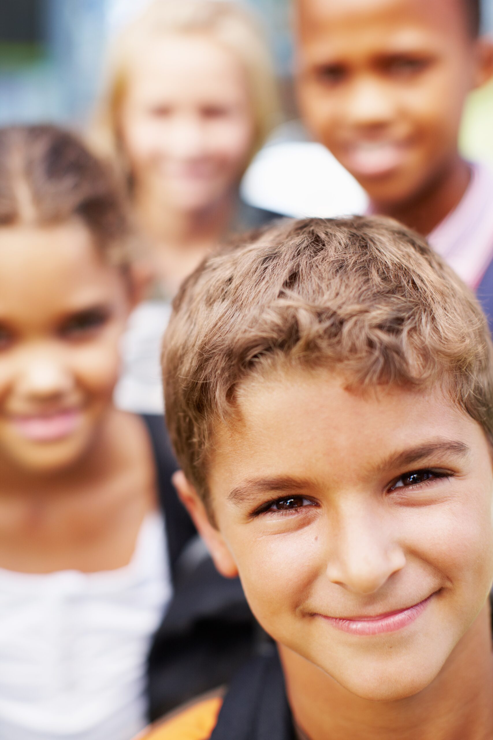 The,Futures,In,Their,Eyes.,Handsome,Boy,Smiling,Up,At